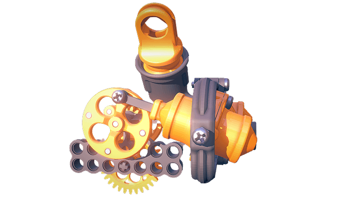 A printed mechanical assembly