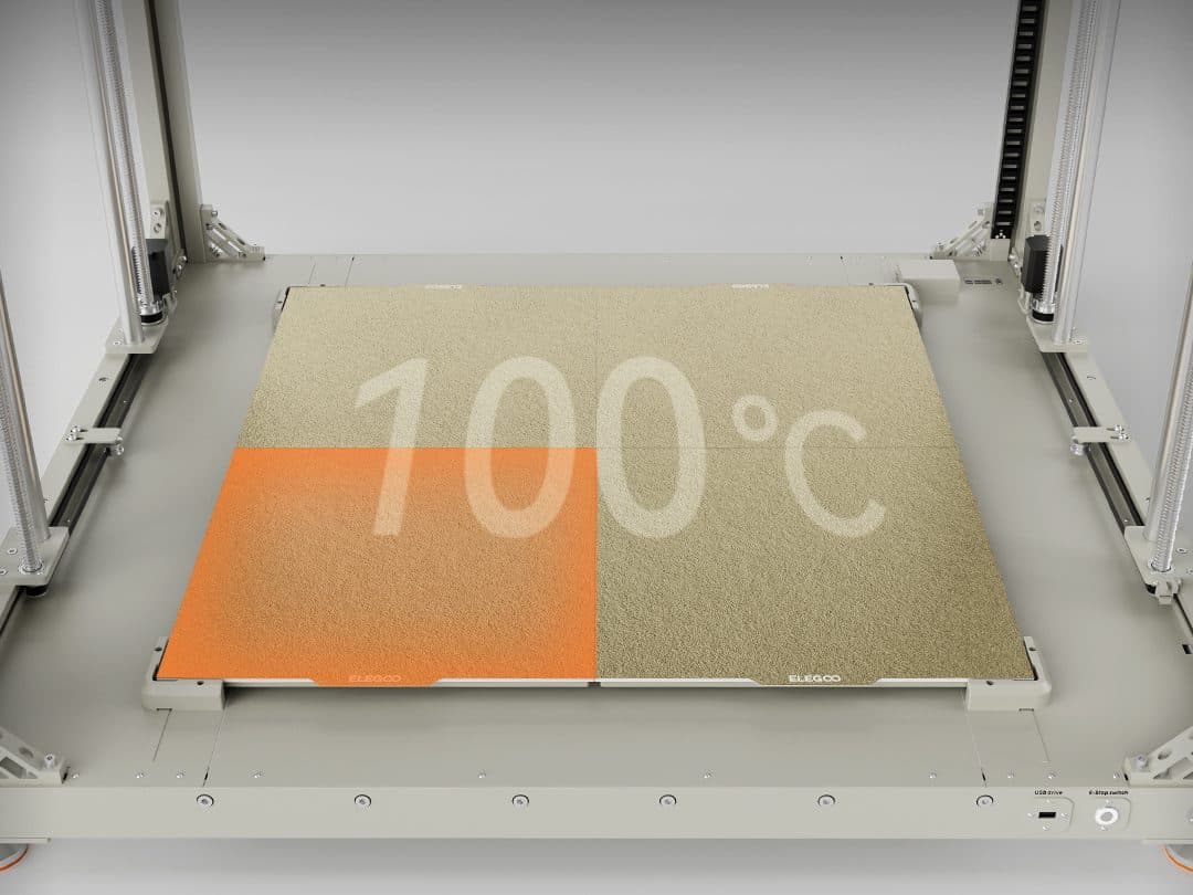OrangeStorm Giga: Efficient Heated Bed